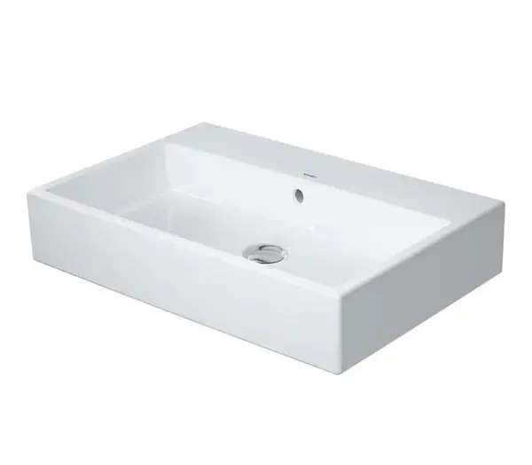 Duravit Vero Air - Umývadlo nábytkové, 70x47 cm, s prepadom, bez otvoru na batériu, biela 2350700028