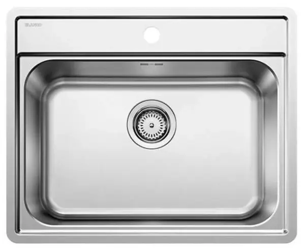 Blanco Lemis 6 - Drez, 62x50 cm, kefovaná nerezová 525108