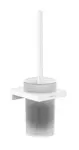 Hansgrohe AddStoris - WC kefa nástenná, matné sklo/biela mat 41752700