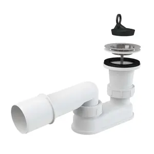 Alcadrain Vaničkové sifóny - Odtoková súprava pre vaničky, vrátane zátky A461-50