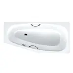 Kaldewei Advantage - Asymetrická vaňa Mini Star ľavá 837, 157x70/48 cm, s otvormi na držadlá, celoplošný antislip, biela 225334010001