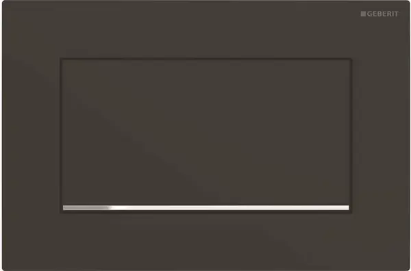 Geberit Sigma10 - Ovládacie tlačidlo splachovania, čierna mat/chróm 115.893.14.1