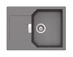 SCHOCK Manhattan - Granitový dřez, 69x51 cm, s ovládáním odtoku, Croma MAND100SAGCR