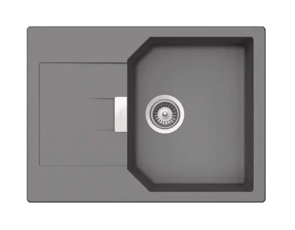 SCHOCK Manhattan - Granitový dřez, 69x51 cm, s ovládáním odtoku, Croma MAND100SAGCR