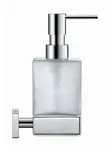 Duravit Karree - Dávkovač mýdla s držákem, chrom/mléčné sklo 0099541000