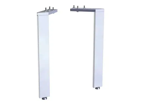 Geberit Acanto - Nohy ke skříňkám 316 mm, hliník/chrom 500.657.00.2