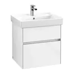 Villeroy & Boch Collaro - Umývadlová skrinka, 55x55x44 cm, 2 zásuvky, Glossy White C00800DH