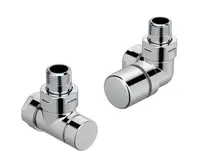 Zehnder Príslušenstvo - Uhlový rohový ventil pravý Set G a rohové skrutkovanie pre spiatočku 1/2, nehrdzavejúca oceľ 838980