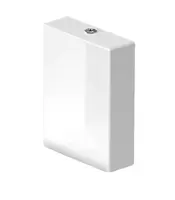 Duravit Viu - Splachovacia nádržka 49x38x13 cm, bočný prívod, Dual Flush, s WonderGliss, alpská biela 09420000851