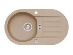 Alveus Niagara - Granitový drez 78x44 cm, s ovládaním odtoku, beige 1076859