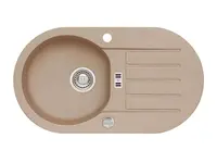 Alveus Niagara - Granitový drez 78x44 cm, s ovládaním odtoku, beige 1076859