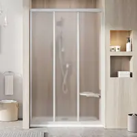 Ravak Supernova - Sprchové dvere trojdielne ASDP3-130, 127-131 cm, satin/sklo Grape 00VJ0UR2ZG