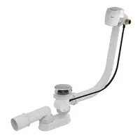 Alcadrain Odtokové súpravy - Vaňová odtoková a prepadová súprava s napúšťaním, pre silnostenné vane, dĺžka 1200 mm, chróm A565CRM1-120