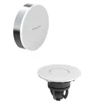 Hansgrohe Flexaplus - Vrchní sada k vanové odtokové a přepadové soupravě s napouštěním, Push-Open, chrom/vysoce lesklá bílá 58187000