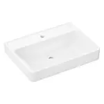 Hansgrohe Xanuia Q - Umývadlo 65x48 cm, bez prepadu, otvor na batériu, SmartClean, biela 61153450