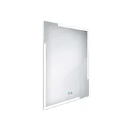 Nimco Zrcadla - Zrcadlo s LED osvětlením, 60x80 cm, dotykový senzor, hliník ZP 14002VX