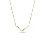 Náhrdelník s príveskom v tvare V zo žltého zlata KLENOTA