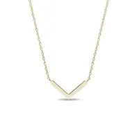 Náhrdelník s príveskom v tvare V zo žltého zlata KLENOTA