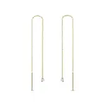 Náušnice ze žlutého zlata s laboratorními diamanty KLENOTA