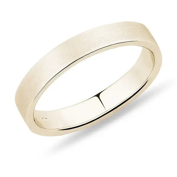 Zlatý pánský snubní prsten KLENOTA