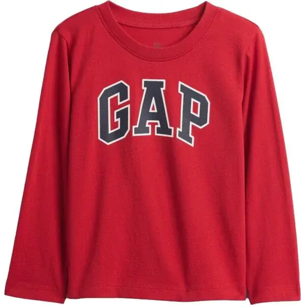 GAP V-FRCH LS LOGO TEE Detské tričko, červená, veľkosť 5Y