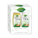BIO BIONE CBD - regenerační vlasový šampon + sprchový gel dárková kazeta 2 ks