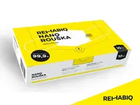 České jednorázové nano roušky Rehabiq s účinností 12 hodin, 10 ks
