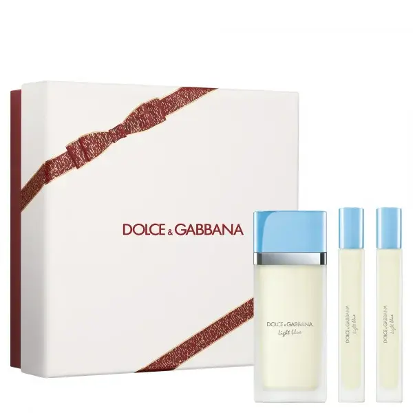 Dolce&Gabbana Light Blue dárková sada (toaletní voda 50 ml + 2x cestovní balení vůně 10 ml)