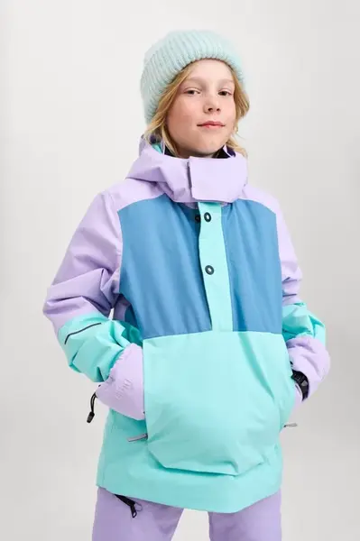 Dětská zimní bunda s membránou reima arantila tyrkysová/fialová 164