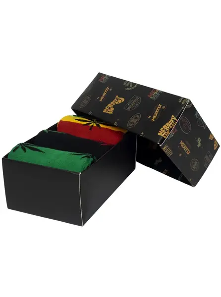 Meatfly pánské ponožky Ganja Green Gift Pack | Mnohobarevná | Velikost S/M