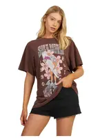 Roxy dámské tričko Sweet Janis Bitter Chocolate | Hnědá | Velikost L