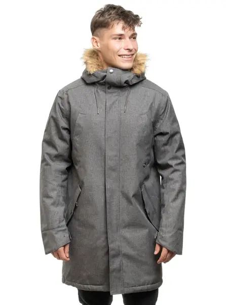 Meatfly pánská zimní bunda Lars Parka Grey | Šedá | Velikost S