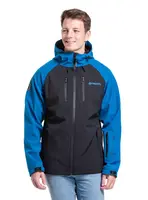 Meatfly pánská softshell bunda Rasmussen Ocean Blue/Black | Černá | Velikost XL