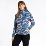 Dámská softshellová bunda dare2b far out modrošedá/růžová 34