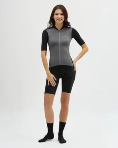 Dámský cyklistický silniční dres silvini stelvia černá/šedá l