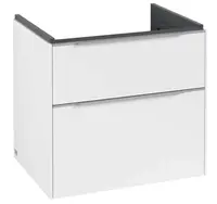 Villeroy & Boch Subway 3.0 - Umývadlová skrinka, 62x58x48 cm, 2 zásuvky, Pure White C57600VF