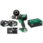 HiKOKI - 36V AKU vŕtací skrutkovač, 2x aku 2,5 Ah Li-Ion, nabíjačka DS36DCWRZ