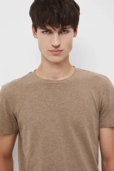 Tričko Medicine pánské, béžová barva