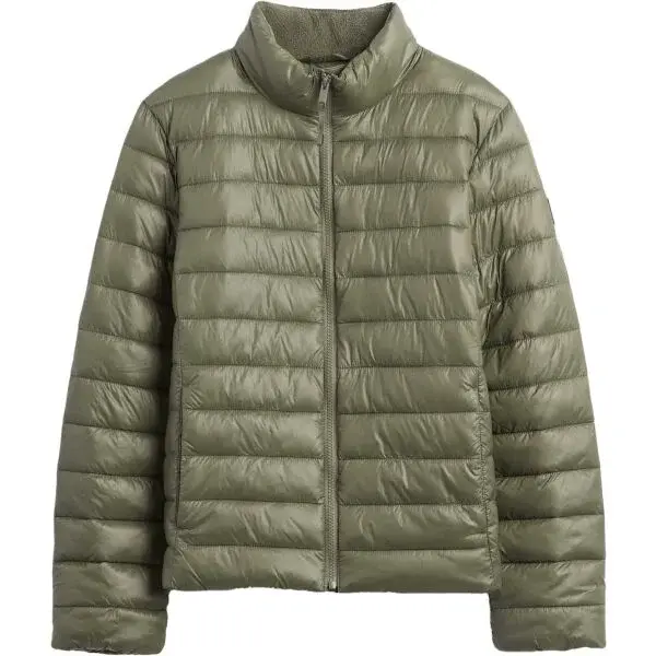 GAP V-FRCH LOGO LW PUFFER JKT Dámská prošívaná bunda, zelená, velikost