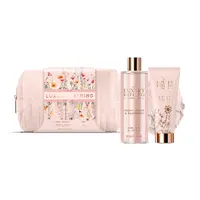 Grace Cole Dárková sada péče o tělo v taštičce Pivoňka, Broskev & Malina 3 ks