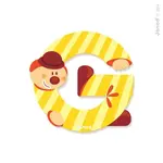 Janod Dřevěné písmenko G lepicí 9 cm