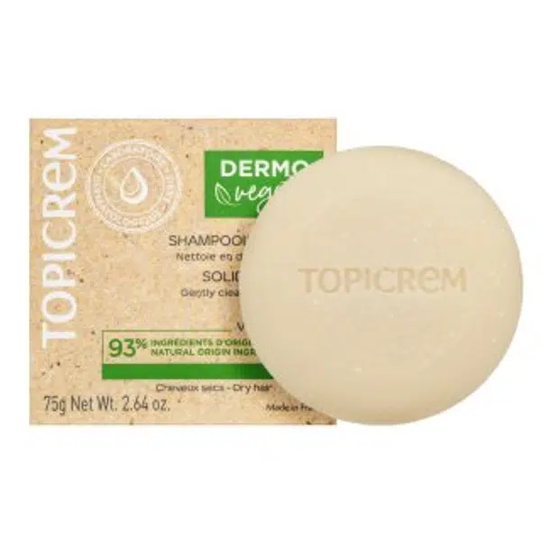 Topicrem Dermo Vegetal Solid Shampoo tuhý šampón s vyživujúcim účinkom pre suché vlasy 75 g