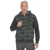 Bushman Pánska mikina Jeff, tmavá khaki S