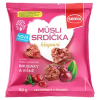 SEMIX Srdiečka s brusnicami a višňami 50 g