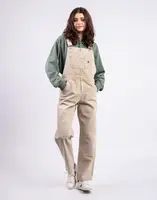 Carhartt WIP W' Bib Overall Straight Dusty H Brown chalk wash XS