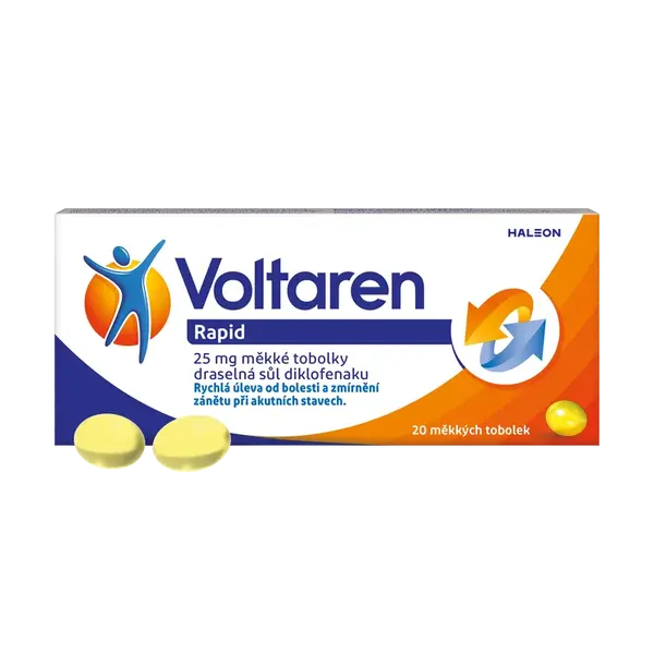 VOLTAREN Rapid 25 mg měkké tobolky proti bolesti 20 ks