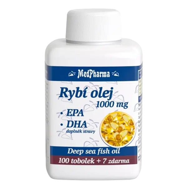 MEDPHARMA Rybí olej 1000 mg +EPA+DHA 107 tobolek