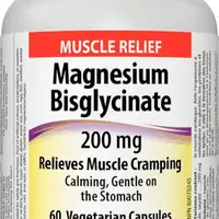 WEBBER NATURALS Hořčík bisglycinát 200 mg 60 kapslí