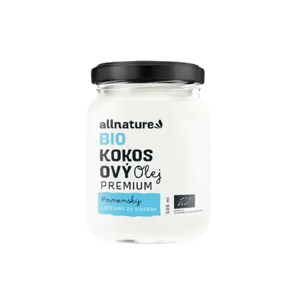 ALLNATURE Kokosový olej panenský BIO 500 ml