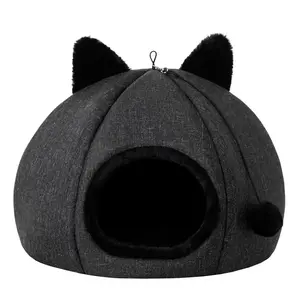 Reedog Kitty Head Black Iglú pro kočky - M